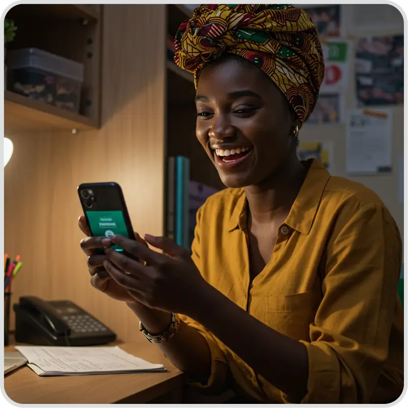 Student using Radius